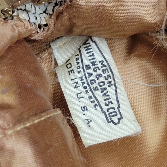 VTG Whiting & Davis Mesh Handbag with Rhinestone Clasp - Picture 7 of 16